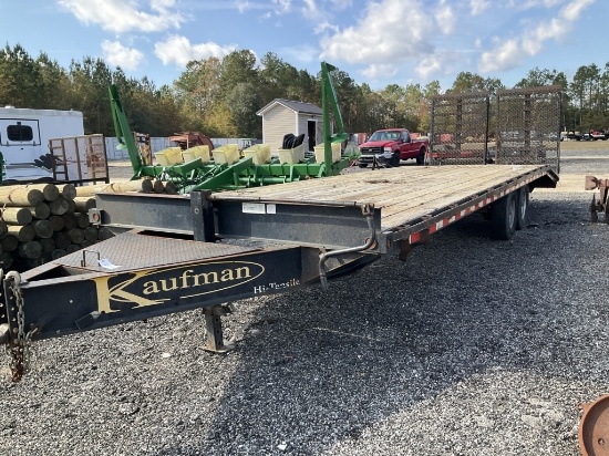 (925)2017 KAUFMAN 8 X 25 EQUIPMENT TRAILER