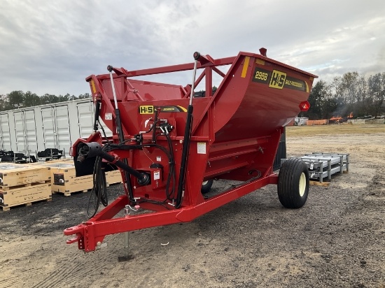 (849)H&S 2958 BALE PROCESSOR