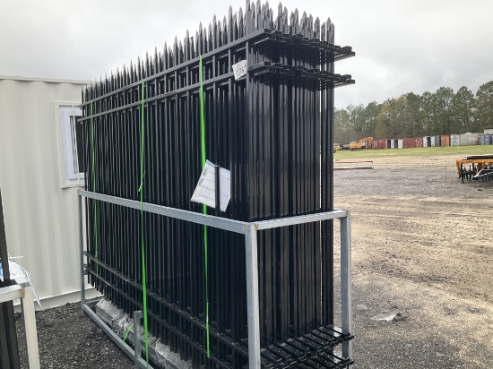 (1124)UNUSED FENS 20PC IRON FENCING
