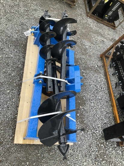 (1057)UNUSED GIYI SKID STEER AUGER W/ 3 BITS