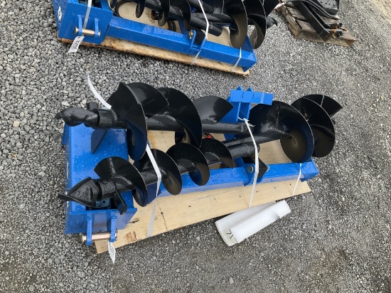 (1104)UNUSED GIYI SKID STEER AUGER W/ 3 BITS