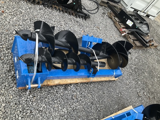 (1105)UNUSED GIYI SKID STEER AUGER W/ 3 BITS