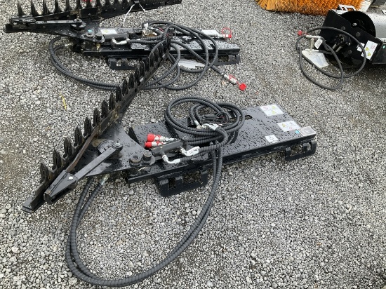 (1064)UNUSED GIYI SKID STEER HEDGE TRIMMER
