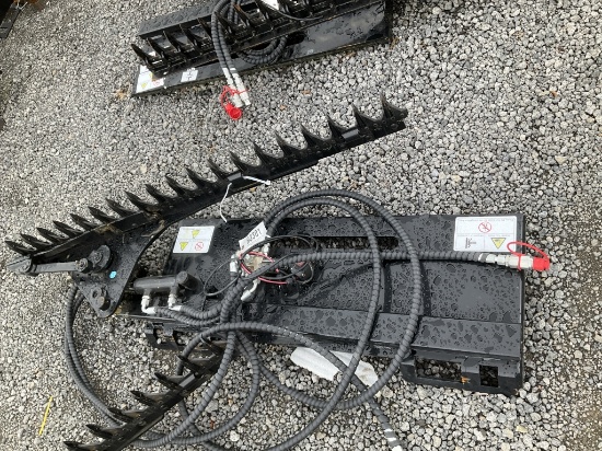 (1065)UNUSED GIYI SKID STEER HEDGE TRIMMER