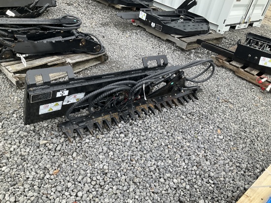 (1106)UNUSED GIYI SKID STEER HEDGE TRIMMER