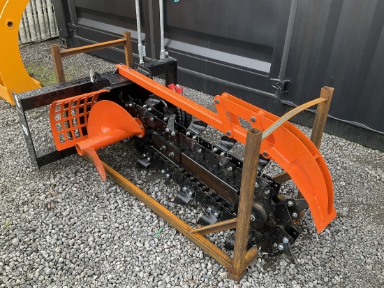 (1069)UNUSED GIYI GY-D380 SKID STEER TRENCHER
