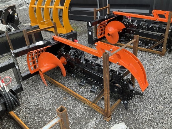 (1068)UNUSED GIYI GY-D380 SKID STEER TRENCHER