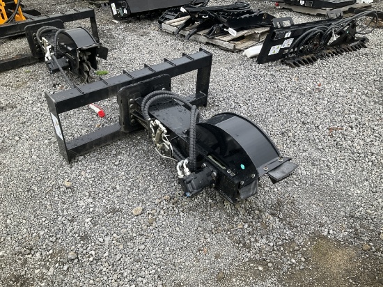 (1098)UNUSED GIYI SKID STEER STUMP GRINDER