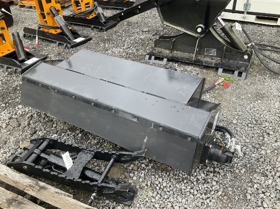 (1110)UNUSED GIYI 57" SKID STEER ROTARY TILLER