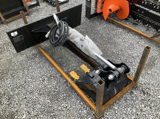 (1059)UNUSED GIYI MINI SKID STEER BACKHOE