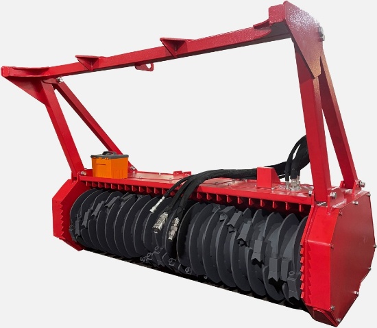 (1137)UNUSED RAYTREE 72" SKID STEER DRUM MULCHER