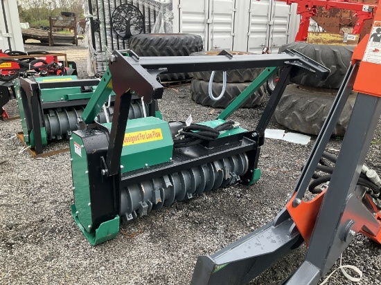 (1156)UNUSED RAYTREE 50" SKID STEER DRUM MULCHER