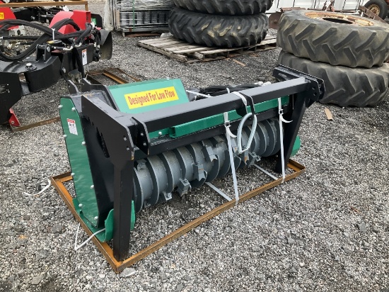 (1157)UNUSED RAYTREE 50" SKID STEER DRUM MULCHER