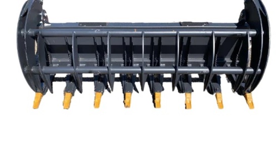 (986)UNUSED 78" SKID STEER ROOT RAKE GRAPPLE