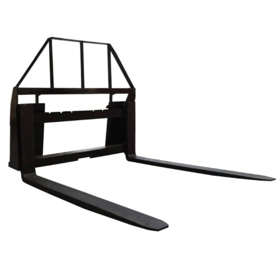 (1087)UNUSED MOWER KING 48" SKID STEER FORKS