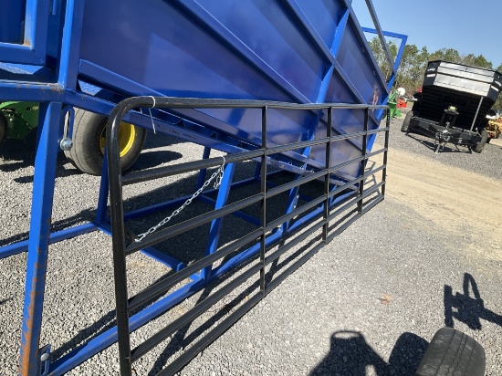 (828)16' 6-BAR GATE - GREEN - DENTED