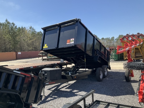 (861)2025 SSI 6'10X16 T.A. DUMP TRAILER W/4' SIDES