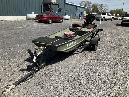 (983)2016 ALUMACRAFT 12' ALUMINUM  BOAT