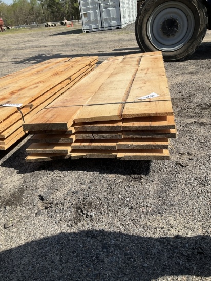 (1224)15PCS OF 1 X 10 X 8 HICKORY LUMBER