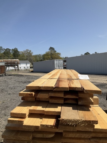 (1222)25PCS OF 1 X 4 X 8 PINE LUMBER