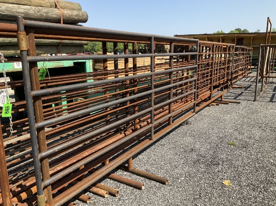 (898)24' FREE STANDING CORRAL PANEL W/ 12' GATE