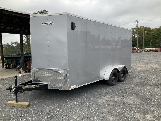 (866)2025 CARRY-ON 7 X 16 ENCLOSED TRAILER