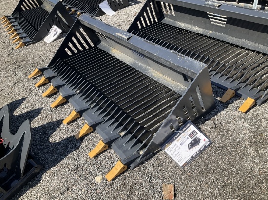 (1241)UNUSED LANDHONOR 72" ROCK BUCKET