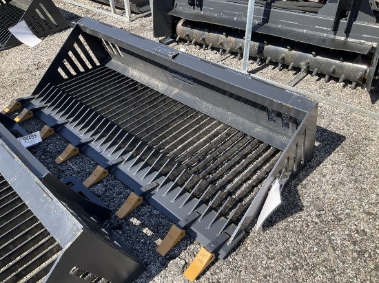(1242)UNUSED LANDHONOR 78" ROCK BUCKET