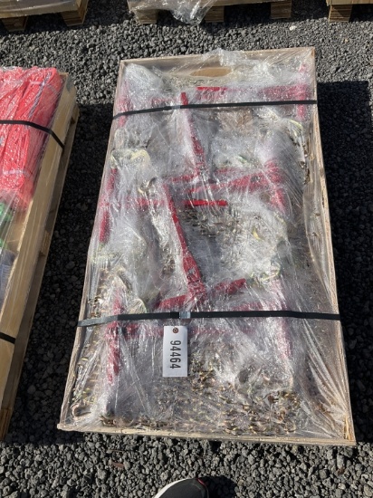 (1045)UNUSED 8 SETS OF RATCHET BINDERS & CHAINS