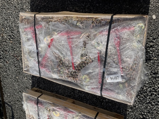 (1033)UNUSED 5 SETS OF RATCHET BINDERS & CHAINS