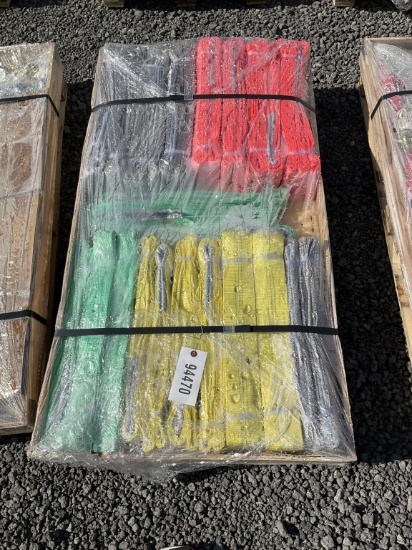 (1044)UNUSED 22PCS OF WEBBING SLINGS