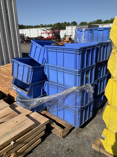 (510)PALLET OF 15 PLASTIC BINS