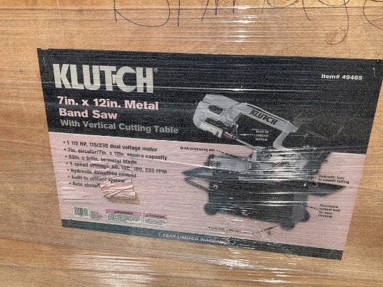 (670)KLUTCH 7" X 12" METAL BAND SAW
