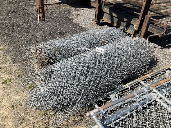 (1204) - (2)ROLLS OF CHAIN LINK FENCING