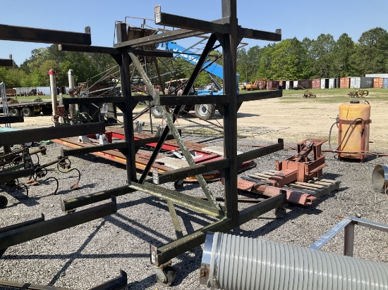 (1259) - (1)6 X 6  RACK ON WHEELS