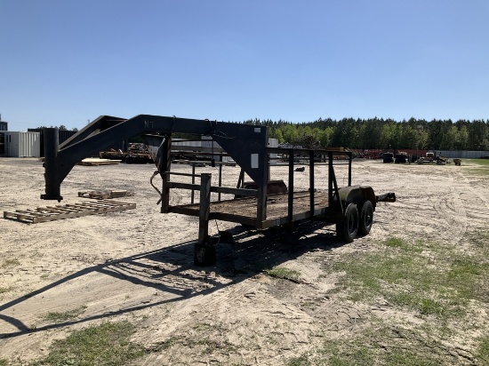 (1291)16' GOOSENECK TRAILER - NO TITLE