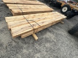 (1225)15PCS OF 1 X 10 X 8 HICKORY LUMBER