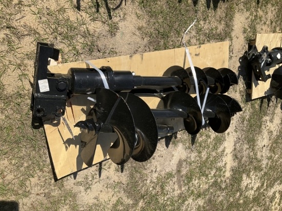 (247)UNUSED MIVA MINI EXCAVATOR AUGER W/ 3 BITS