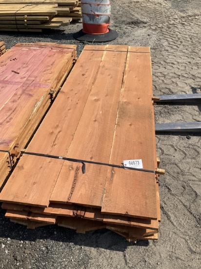 (511)15PCS OF 1 X 12 X 8 CEDAR LUMBER(A)