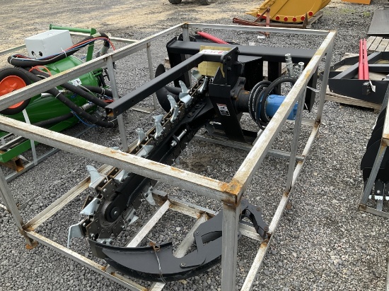 UNUSED JCT SKID STEER TRENCHER(A)