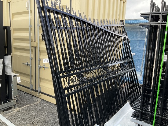 UNUSED SKLP 20' WROUGHT IRON GATE