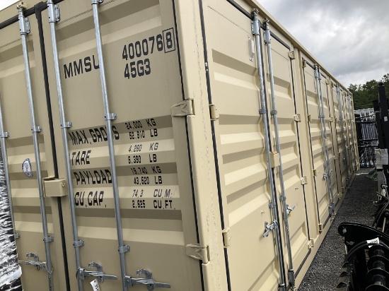 40' HC CONTAINER W/ 4 SIDE DOORS