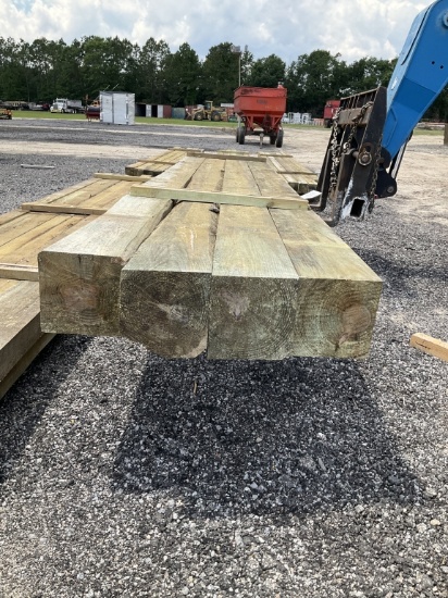4PCS OF 10 X 10 X 20 TREATED POST(A)