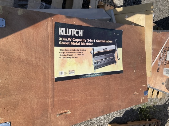 30" W CAPACITY 3IN1 COMBO SHEET METAL MACHINE