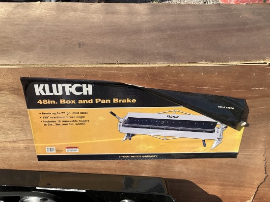 (614)KLUTCH 48" BOX & PAN BRAKE