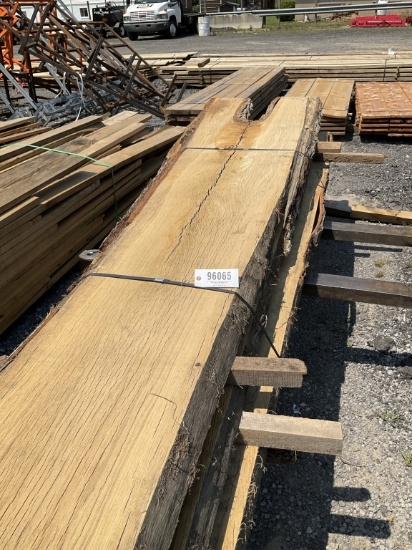 4PCS OF LIVE EDGE OAK BOARDS - VARIOUS WIDTH