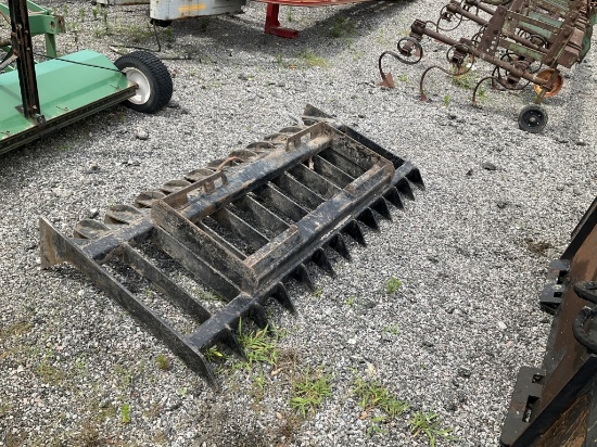 (1190)72" SKID STEER ROOT RAKE