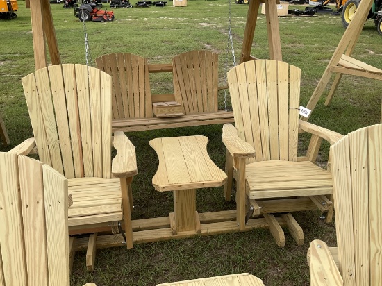 SWIVEL CHAIRS WITH TABLE SETTEE