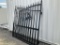 (1026)UNUSED 14' WROUGHT IRON ENTRY GATE - DEER