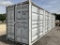 (1190)40' HIGH CUBE CONTAINER W/ 4 SIDE DOORS